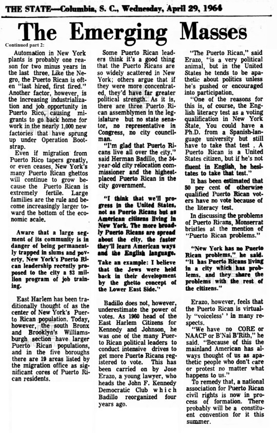 1964 Puerto Ricans By Race in New York City 02