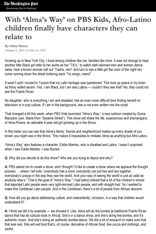 2021 Afro-Latino Puerto Rican Cartoon