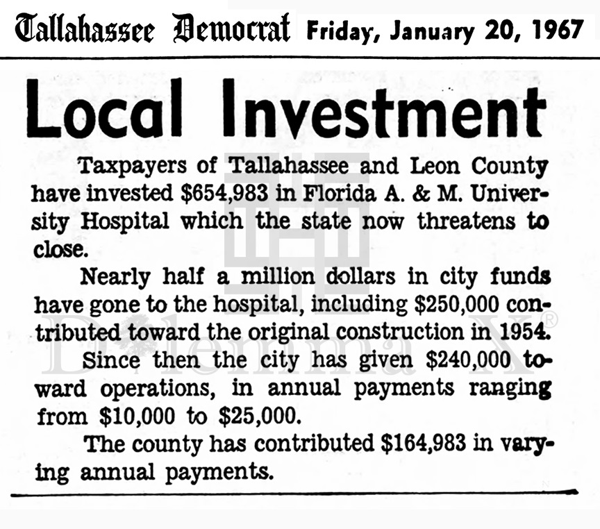 1967 Jan 20 FAMU Hospital Closing 04
